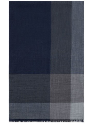 Brunello Cucinelli - checked cashmere scarf - men - Cashmere - One Size - Blue