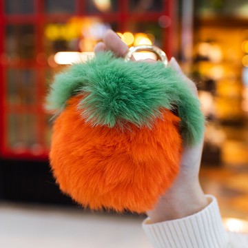 毛球簡約鑰匙扣掛件創意個性汽車鏈鎖匙圈見網紅ins女士包包掛飾