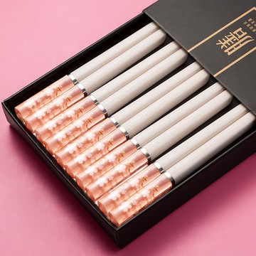 櫻花合金筷子日式家用高檔精致耐高溫不發霉創意網紅高顏值輕奢風