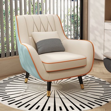 免運 附發票 小戶型懶人沙發椅客廳臥室簡約陽臺休閑椅設計師老虎凳單人椅網紅S029