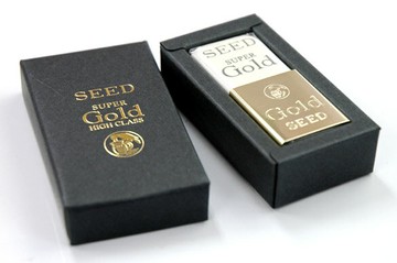 SEED日本高級天然橡皮擦GOLD金色握殼