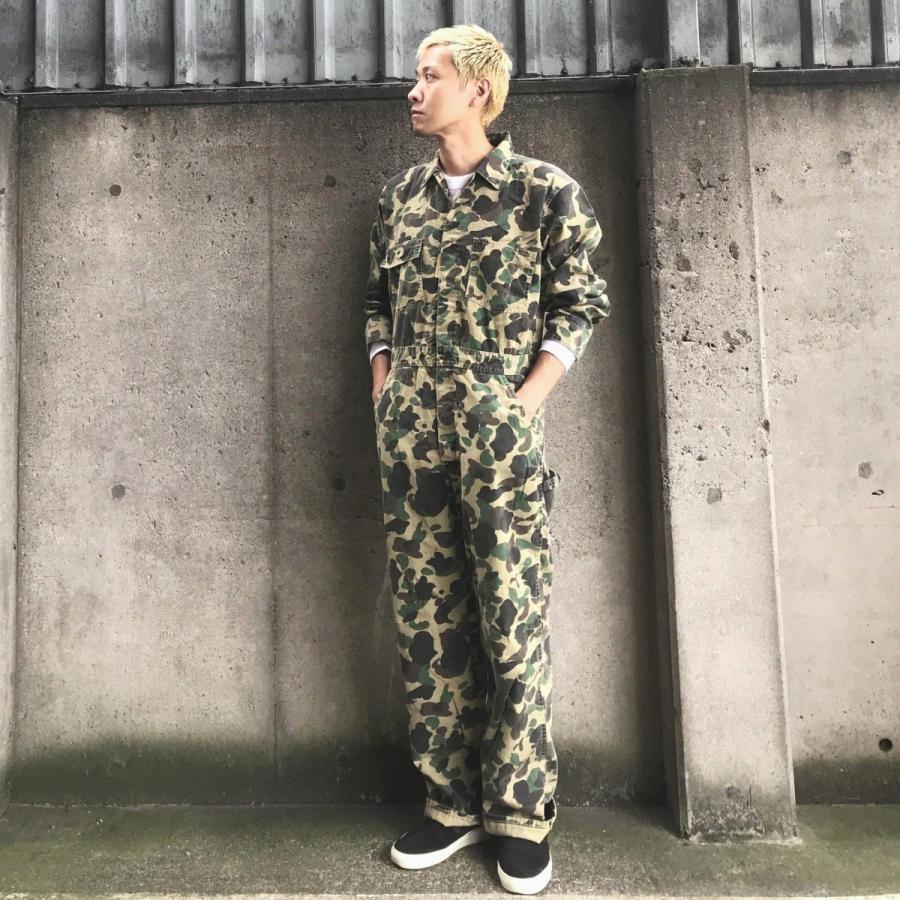 ヒューストン HOUSTON つなぎ OVERALL - GR CAMO （80%OFF） | LINE