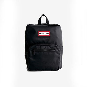 Hunter Pioneer 黑 防水 中型 上開扣 尼龍後背包 H8714 (UBB1530KBMD-BLK)