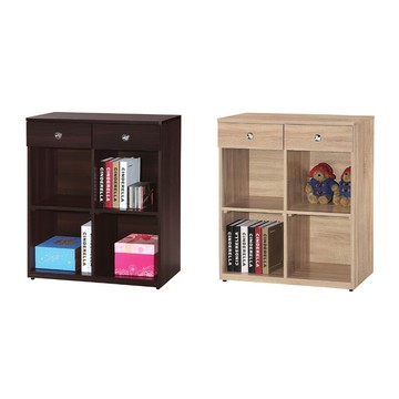 【MUNA 家居】羅恩2.7尺書櫃/置物櫃(共兩色)胡桃色