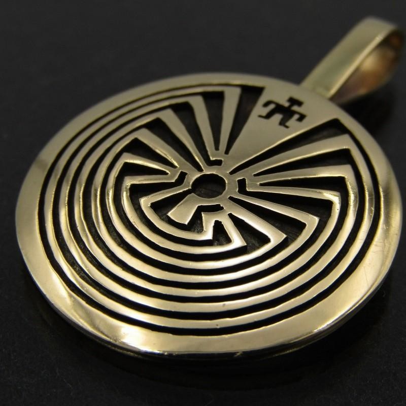 ホピ族 Man in the maze ジェイソンタカラ ペンダントトップ - primoak.com