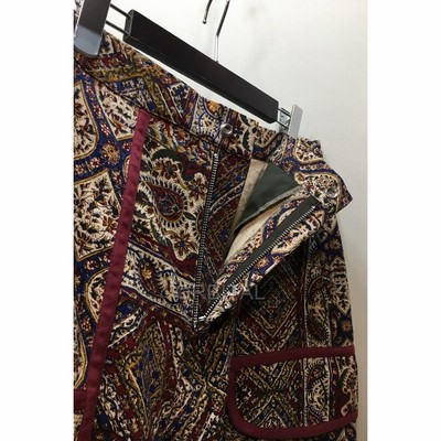 経堂) Paria Farzaneh パリアファルザネ ペイズリー柄パンツ ワイド 