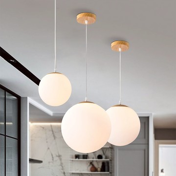 白玉圓玻璃吊燈 B08-60-0931 0932 0933