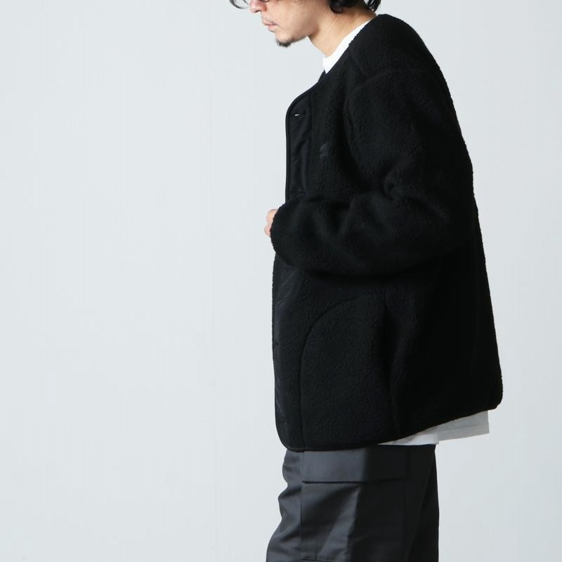 WILD THINGS (ワイルドシングス) FLUFFY BOA NO COLLAR JACKET