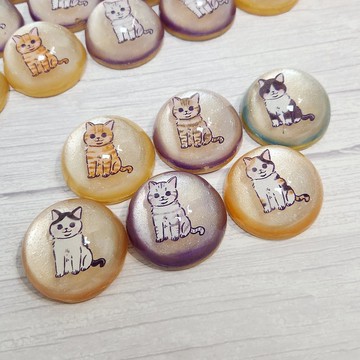 【藝術肥皂-手繪坐貓款】客製•快速出貨•企業•婚禮•胺基酸皂