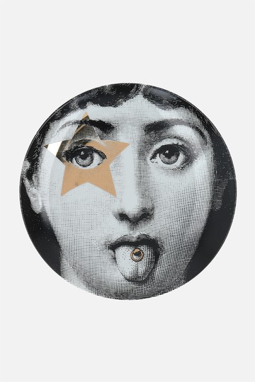 FORNASETTI Tema e Variazioni N° 381 porcelain wall plate Unisex