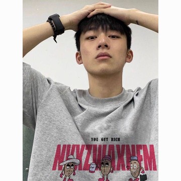 100%純棉美式復古高街ins字母短袖T恤男夏季百搭個性潮牌寬鬆上衣  潮流印花T恤 男 ins潮牌