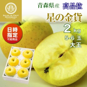 [予約 2023年12月1日-12月31日の納品] 星の金貨 りんご 5玉-6玉 大玉 約2kg 希少品種 りんご 青森県産 冬ギフト お歳暮 御歳暮