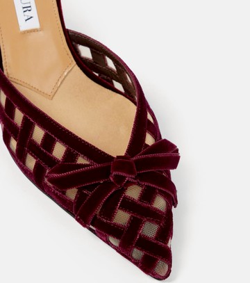 Aquazzura Romance 65 velvet mules