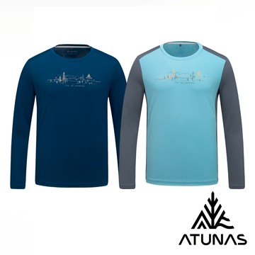 【ATUNAS 歐都納】男款循環抑菌長袖排汗T恤A1TSHH01MC/2色可選