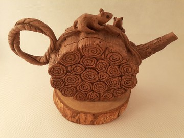 束材 手捏壺