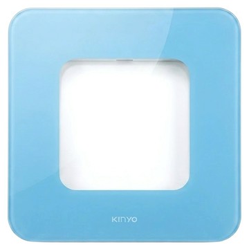 Kinyo LED晶透極簡透明款體重計 280 x 280 x 20mm  DS-6562  透明款  1個