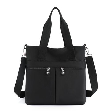 大容量女包新款單肩包簡約百搭女通勤包輕便尼龍布休閑斜挎托特包