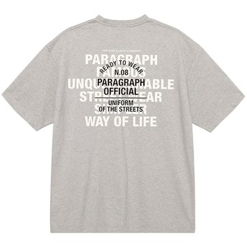 【PARAGRAPH】S13 NO.97 OFFICIAL LOGO TEE 短T (GREY 灰色)