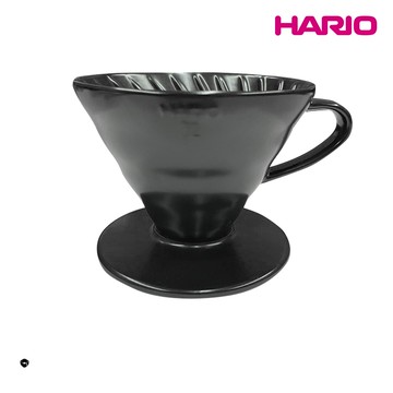 【HARIO V60彩虹磁石系列】V60霧黑02磁石濾杯 [VDC-02-MB-EX]