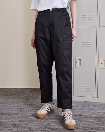 顯瘦造型剪接後鬆緊男友褲(兩色)