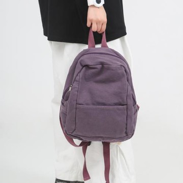 日系水洗帆布小包文藝復古小背包女大學生ins休閑百搭迷你雙肩包