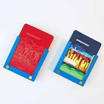 AiT Studio｜立體紙雕記事本 新加坡（深色）