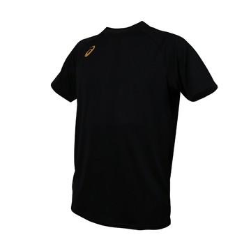 ASICS 男排球短袖T恤(免運 運動 上衣 休閒「2053A246-001」≡排汗專家≡