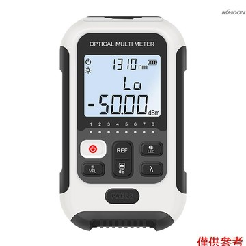 光功率計 網路測試LED照明光功率計 高精度三合一迷你可充電光衰測試儀 (光功率計+網路測試+LED照明）黑白色 Typ