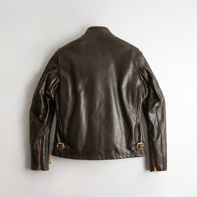ショット SCHOTT 141 シングルライダース ブラウン BIG SIZE