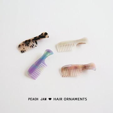 韓國醋酸可愛小梳子發夾個性百搭劉海夾少女發卡側邊夾一字夾頭飾