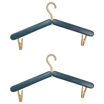 wildpeak 野峰戶外 折疊衣架 旅行便攜 節省空間  顏色隨機  藍/綠/粉色-顏色隨機  2入