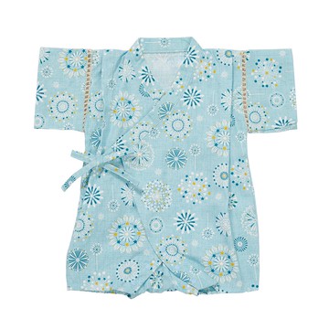 akachan honpo - 甚平包屁衣-藍色