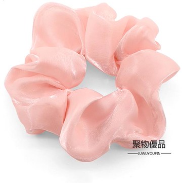 純色豬大腸圈發圈復古法式百搭馬尾橡皮筋頭繩發飾【聚物優品】