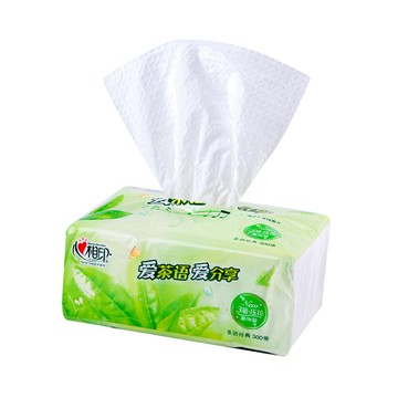 心相印抽紙300張茶語整箱18包衛生紙餐巾紙抽衛生面巾擦手紙