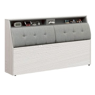 文創集 奧布6尺雙人加大亞麻布床頭箱(二色可選＋不含床底＋不含床墊)-182x30x108cm免組