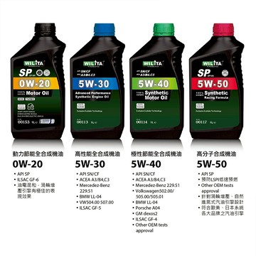 全新升級【威力特 WILITA 頂級油品】5W30 5W40 5W50 0W20 高性能全合成機油 專為臺灣氣候設計