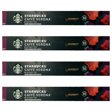 STARBUCKS 星巴克 佛羅娜單品膠囊咖啡 Nespresso咖啡機適用  5.5g  10顆  4盒