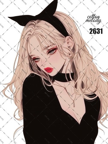 original sticker no.2631 人物貼紙 原創貼紙 原創人物貼紙 裝飾貼紙 cotton melody