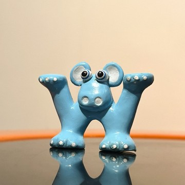 𝗈𝗅𝖽𝗍𝗈𝗒𝗌𝗍𝖺𝗍𝗂𝗈𝗇 【W】 1980s 字母生物 小玩具 老玩具 美式復古模型公仔擺飾收藏 動物 怪物