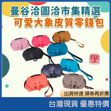 (現貨)泰國手工 洽圖洽市集 大象造型零錢包 彩色可愛招財象小包 泰國大象包 手工零錢包 招財小物 泰國紀念品 曼谷小物