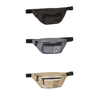 【New Balance】腰包 黑/灰/米 插扣設計 前袋隔層 多色
