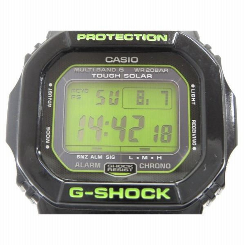 G-SHOCK GW-M5610B-1JF 電波ソーラー ブラック/グリーン CASIO G