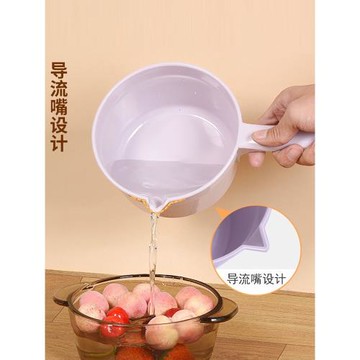 水勺廚房舀水瓢家用長柄塑料大號創意加深厚水舀子水漂洗頭水勺子
