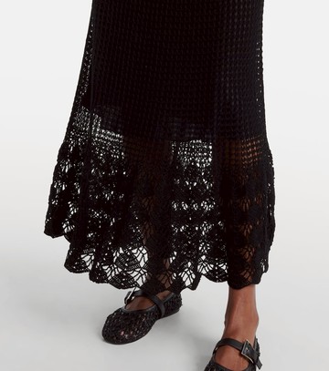 Nili Lotan Yoko crochet cotton midi dress