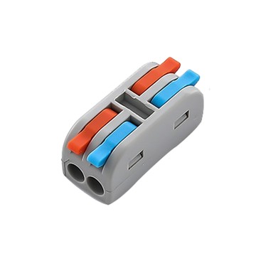 青禾坊 拼接式 2進2出 S22C 快速接頭-20顆 (接線端子/快接端子/電火布/絕緣膠帶/快速配線)