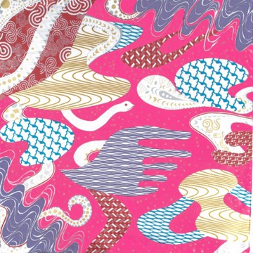 蛇年風呂敷-二巾