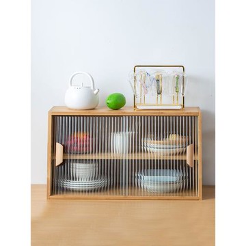 廚房置物架臺面多層碗柜茶具杯子收納柜家用調料味用品大全儲物柜