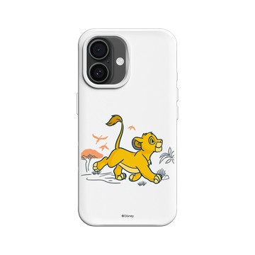 iPhone 16 SolidX 白 - Disney - Lion King 迪士尼-獅子王 - 辛巴成長中