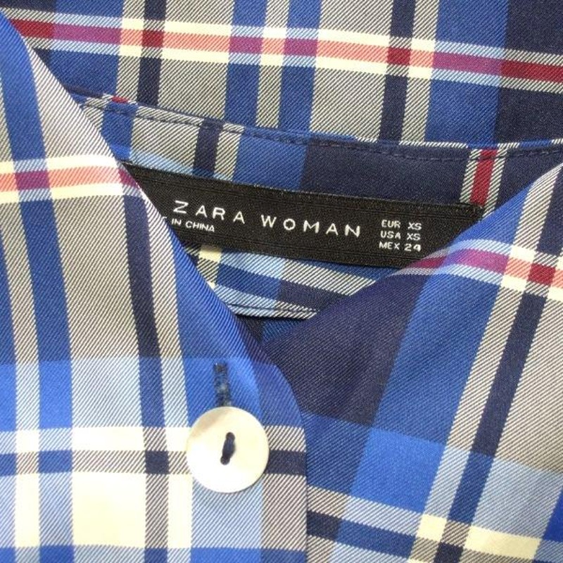 新品同様/ザラウーマン ZARA WOMAN シャツワンピース 表記XS 小さい