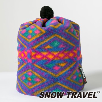 【SNOW TRAVEL】POLARTEC 刷毛保暖帽 『紫圖藤』W21003 登山.露營.休閒.旅遊.戶外.毛帽.冬季